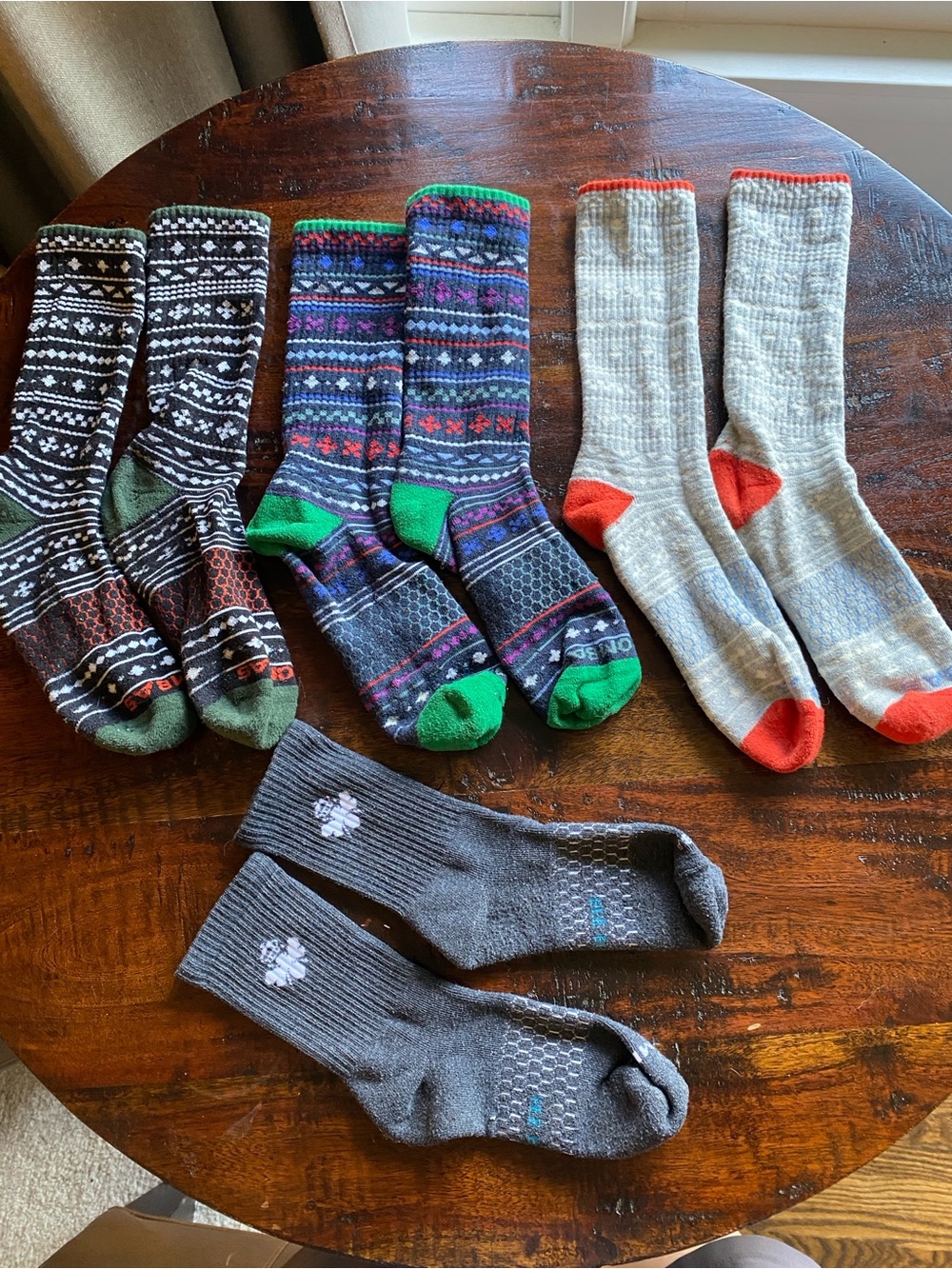 Bombas men’s size large socks knee high and calf bundle